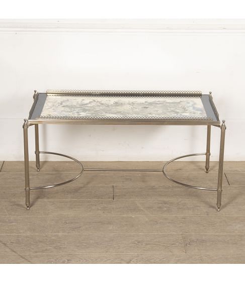 20th Century Neo Classical Style Mirrored Top Table