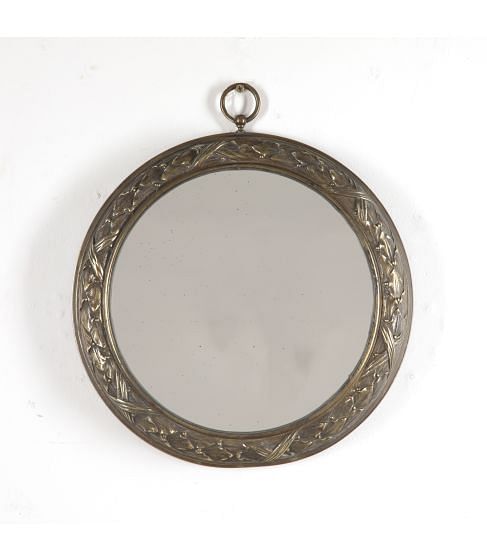 Neo-Classical Bronze Wreath Mirror
