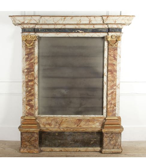 North Italian Painted Mirror
