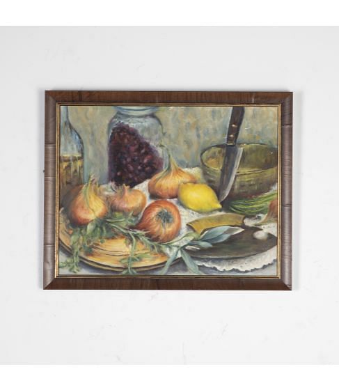 20th Century Oil on Board Still Life Painting