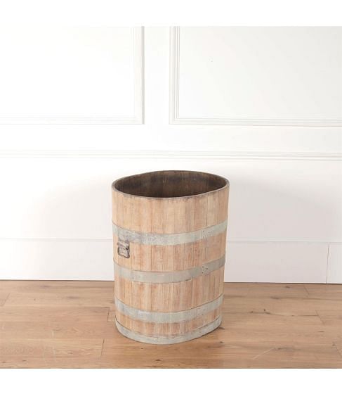 Oval Wood Planter