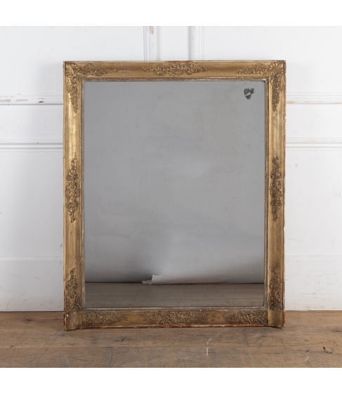 19th Century French Over Mantle Mirror