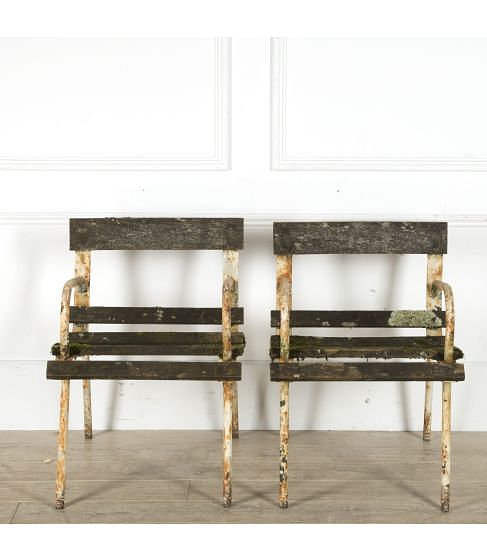 Pair of 1960s French Garden Chairs