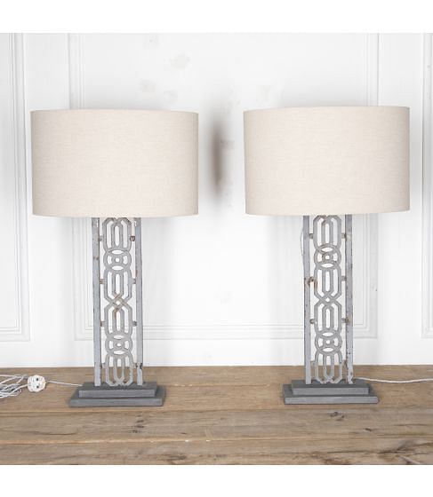 Pair of 19th Century Balustrade Lamps