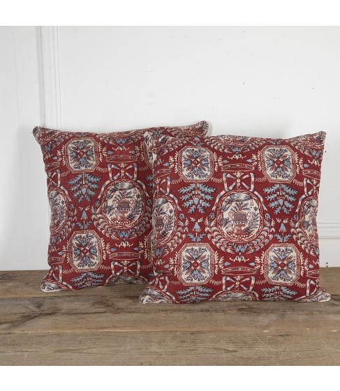 Pair of 19th Century French Quilt Cushions