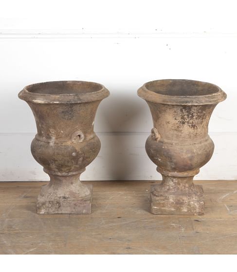 Pair of 19th Century Terracotta Urns 