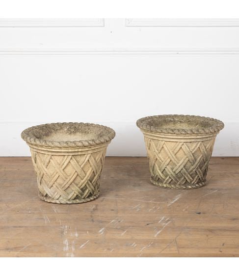 Pair of 20th Century English Planters