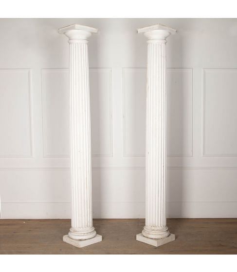 Pair of 20th Century Large Doric Columns