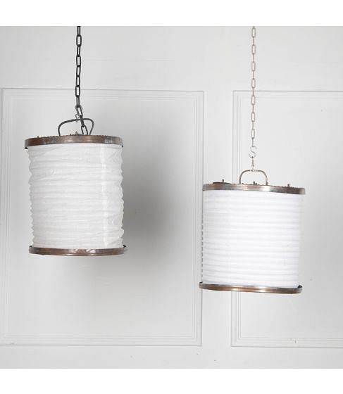 Pair of 20th Century North African Round Hanging Lanterns