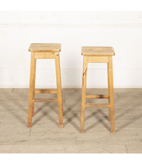 Pair of 20th Century Rustic Italian Stools