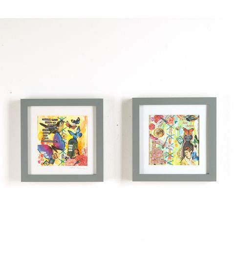 Pair of Contemporary Collages