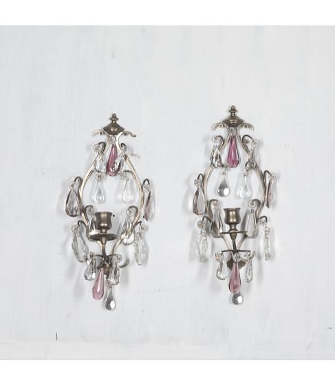 Pair of Early 20th Century French Wall Appliques