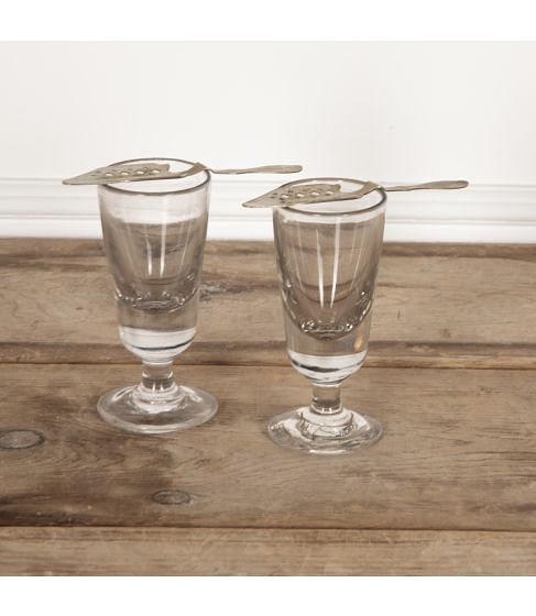 Pair of Early 20th Century French Absinthe Glasses
