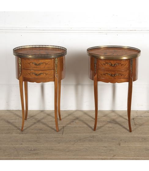 Pair of French Nightstands 