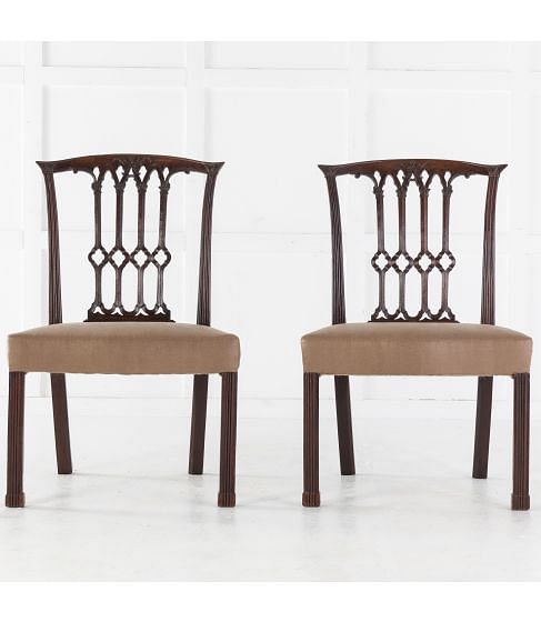 Pair of Georgian Mahogany Side Chairs