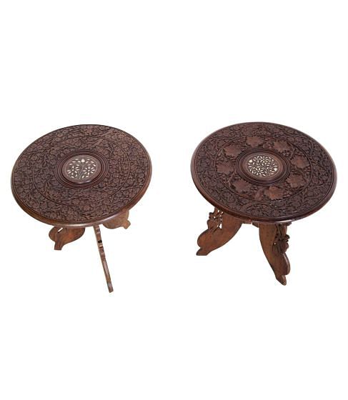 Pair of Indian Low Occasional Tables