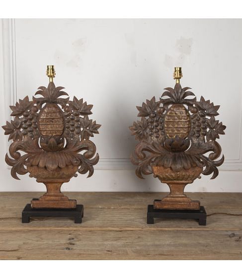 Pair of 20th Century Italian Tole Table Lamps