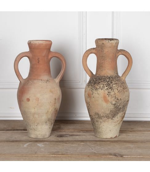 Pair of Late 19th Century French Terracotta Amphoras