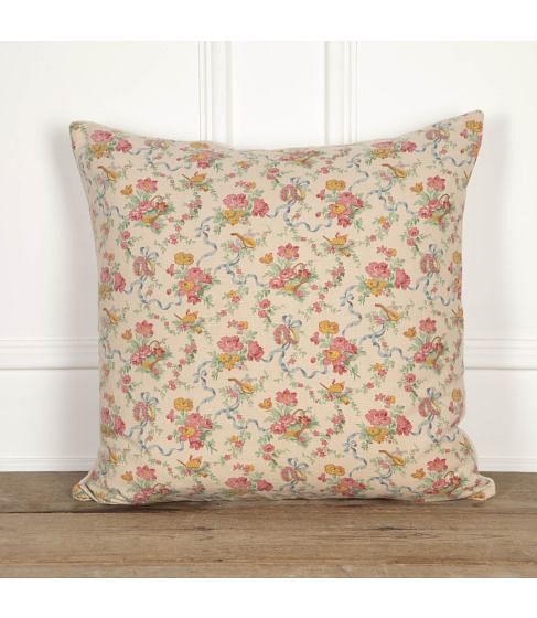 20th Century Printed Linen Cushion
