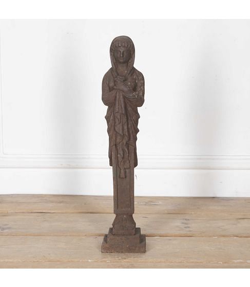 Regency Caryatid Cast Iron Fire Grate Jamb