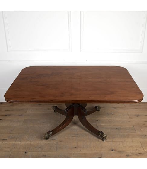 Regency Irish Mahogany Tilt Top Dining Table