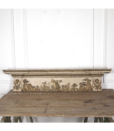 Regency Painted and Gilded Overdoor