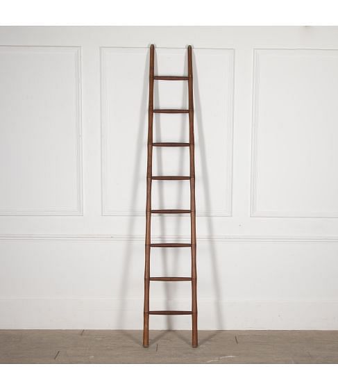Set of 20th Century French Ash Faux Bamboo Ladders