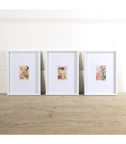 Set of Contemporary Mixed Media Collages