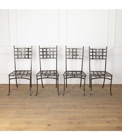 Set of Four Contemporary Garden Chairs