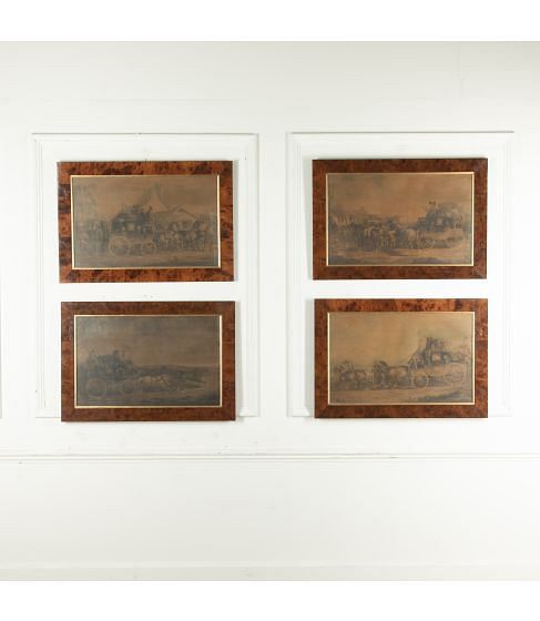 Set of Four 19th Century Royal Mail Coaching Scenes