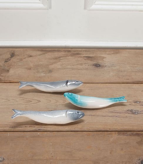 Set of Three 20th Century Ceramic Fish