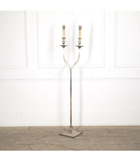 20th Century Silver Standard Lamp