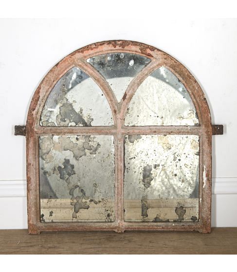 Small 19th Century French Gothic Mirror