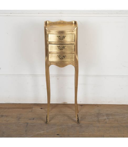 Small 20th Century French Gold Chest of Drawers