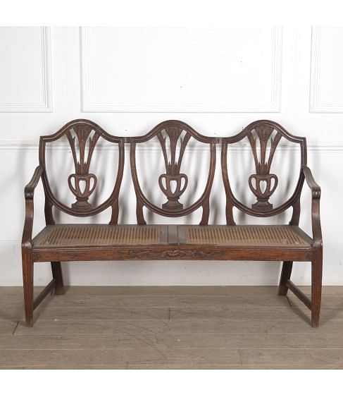 Small Georgian Mahogany Hepplewhite Style Settee