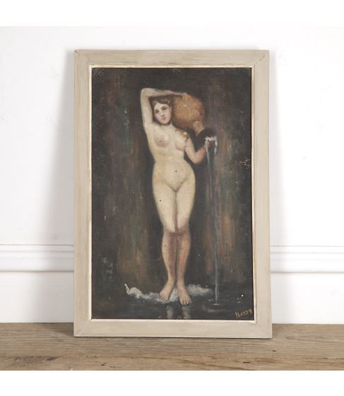 Small Painting of a Female Nude