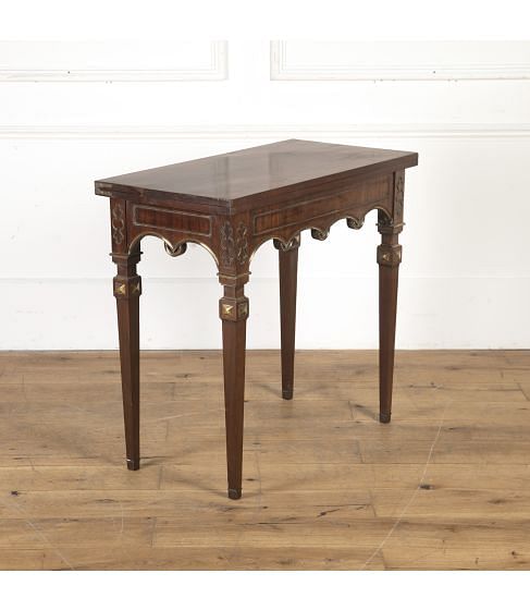 Swedish Brass Card Table