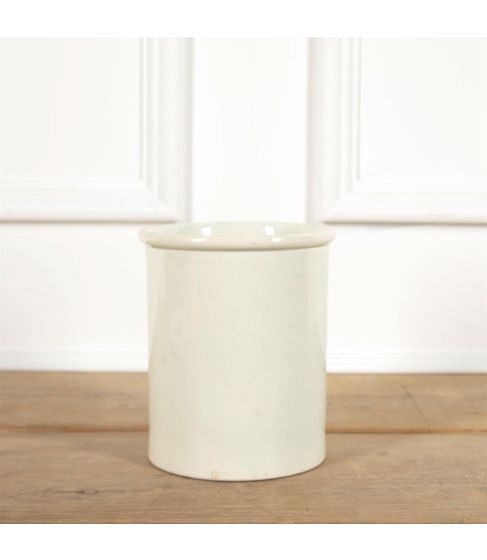 White French Porcelain Straight Sided Jar