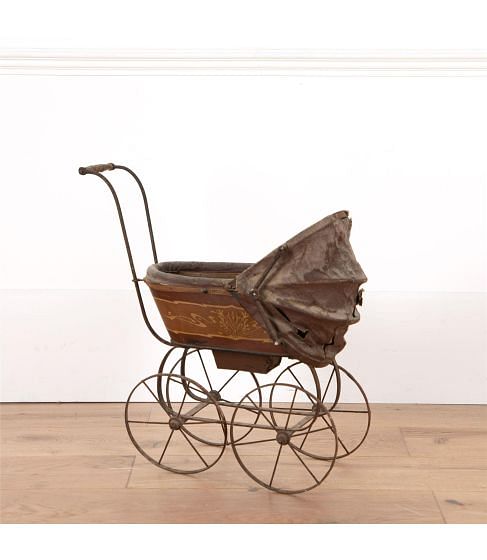 19th Century French Doll's Pram