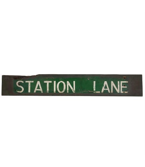 1950s Station Road Sign