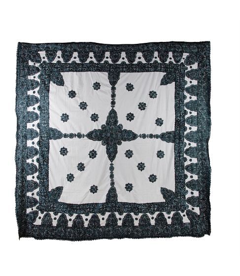 Moroccan Silk Embroidered Throw