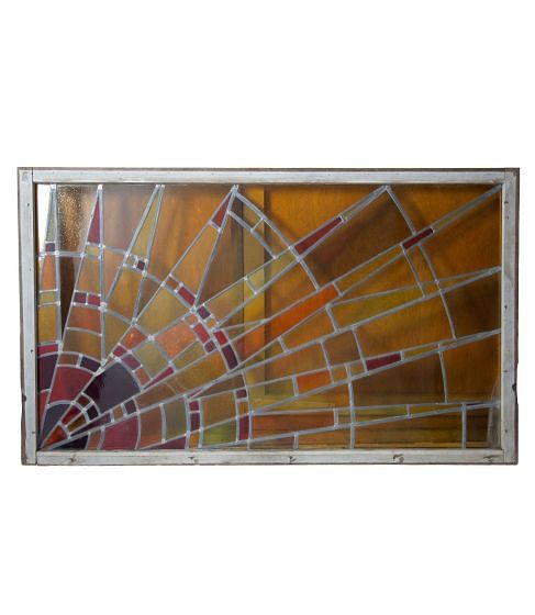 20th Century Stain Glass Panel
