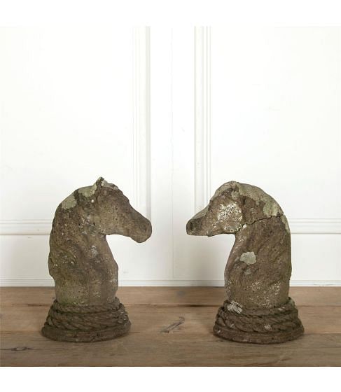 Pair of Italian Horses Heads