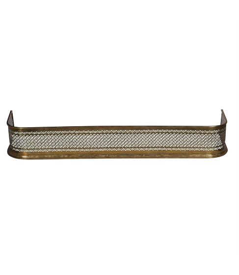 Victorian Brass Pierced Fret Work Fireguard