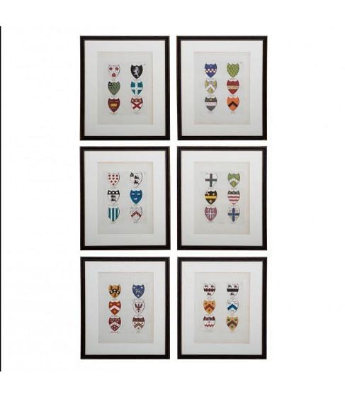 Original Engravings - Coats of Arms