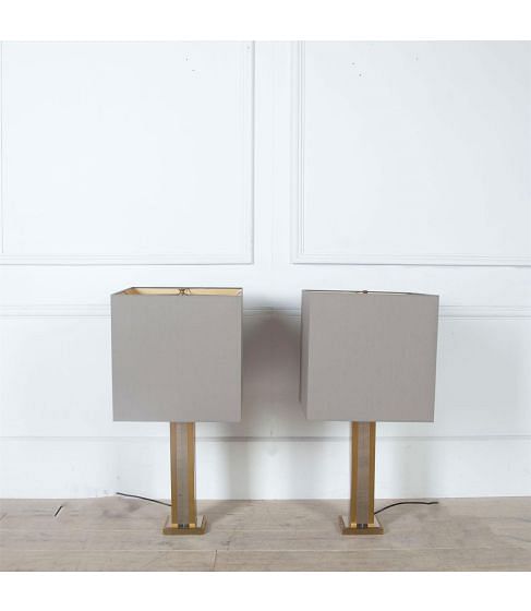 Chrome and Brass Lamps by Sciolari