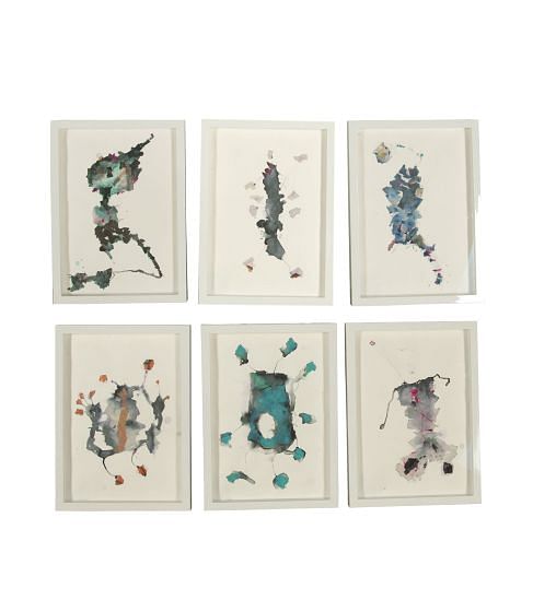 Set of 6 Abstract Collages by Turco