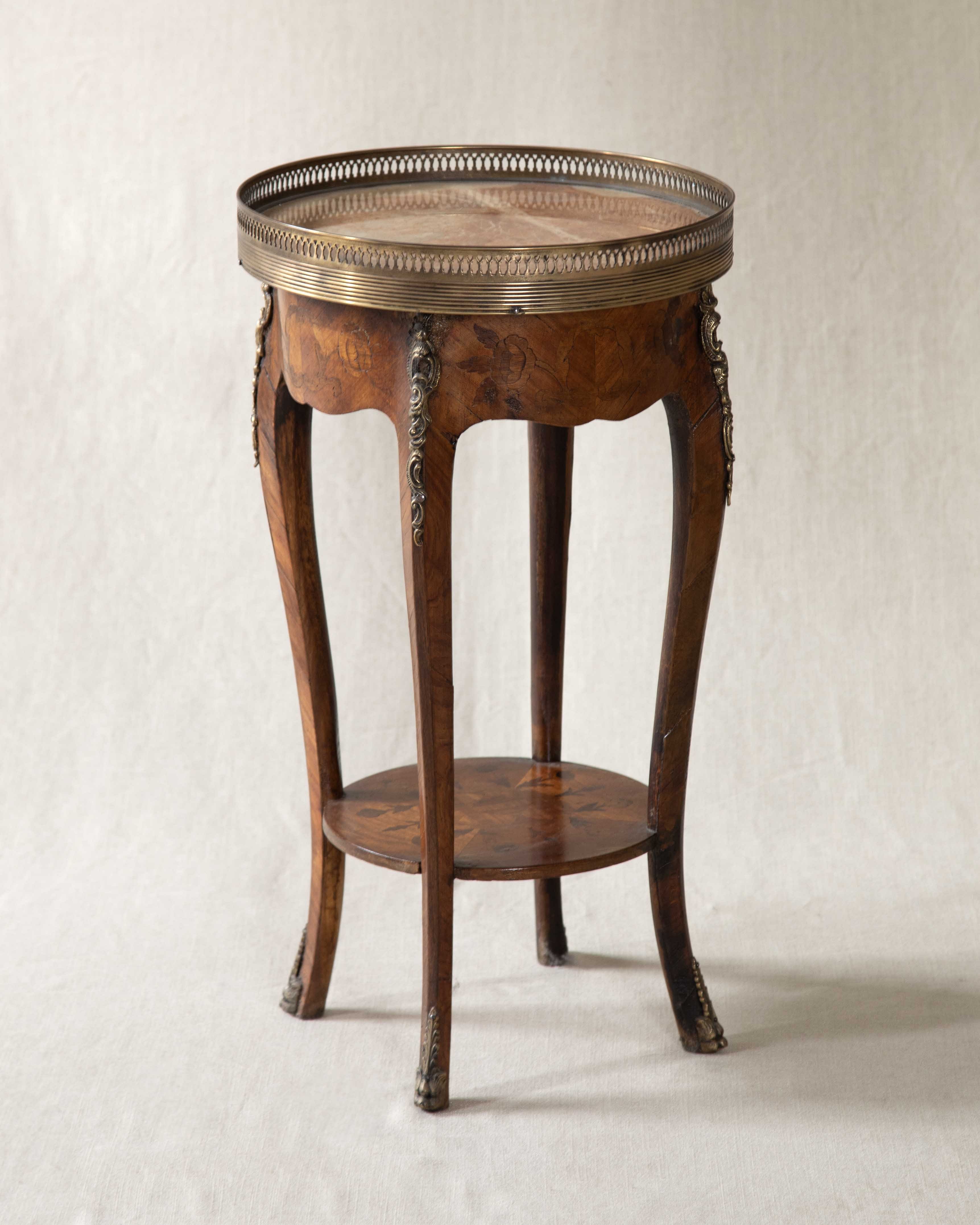 20th Century Marble Top Side Table.