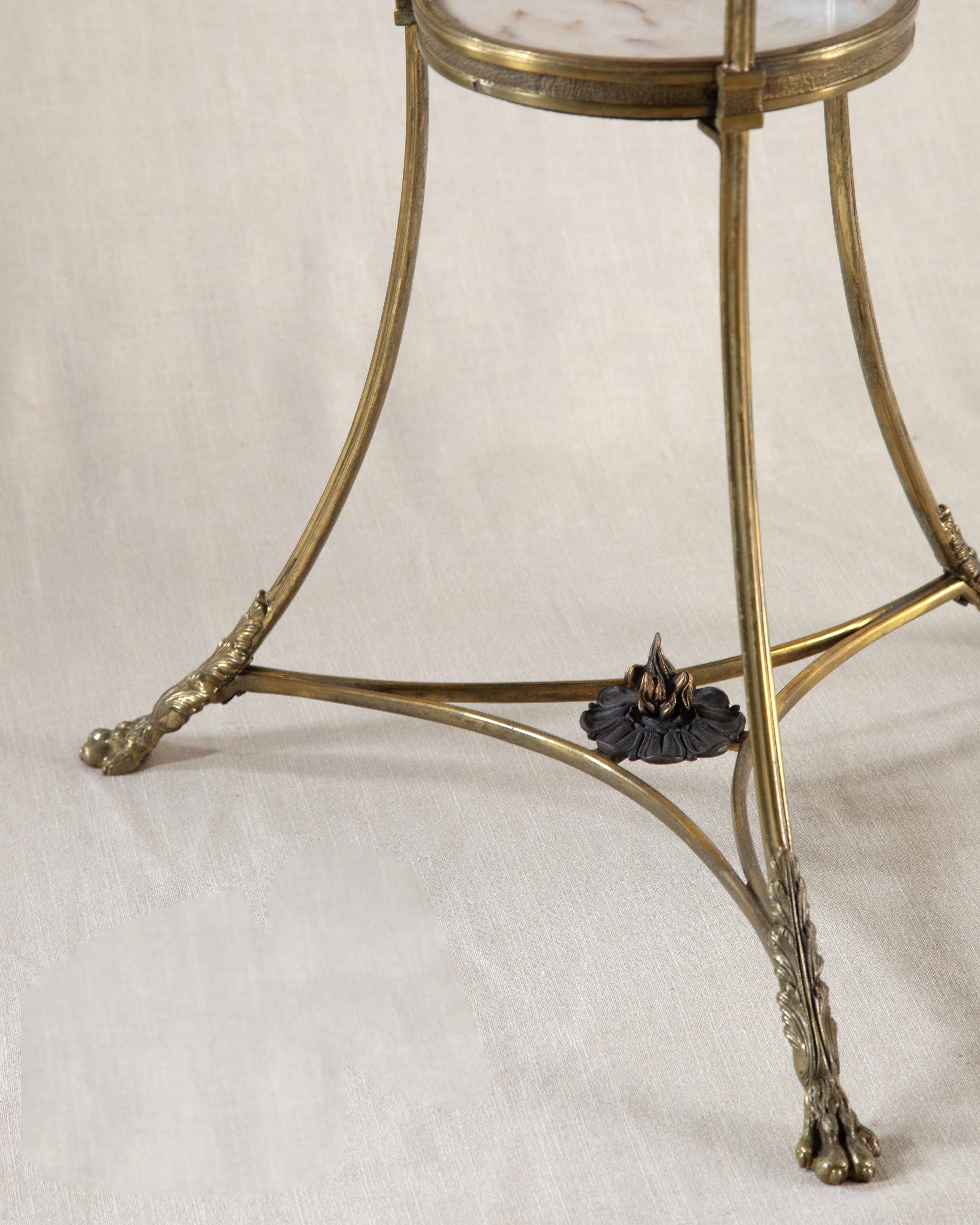 20th Century Marble Top Side Table.