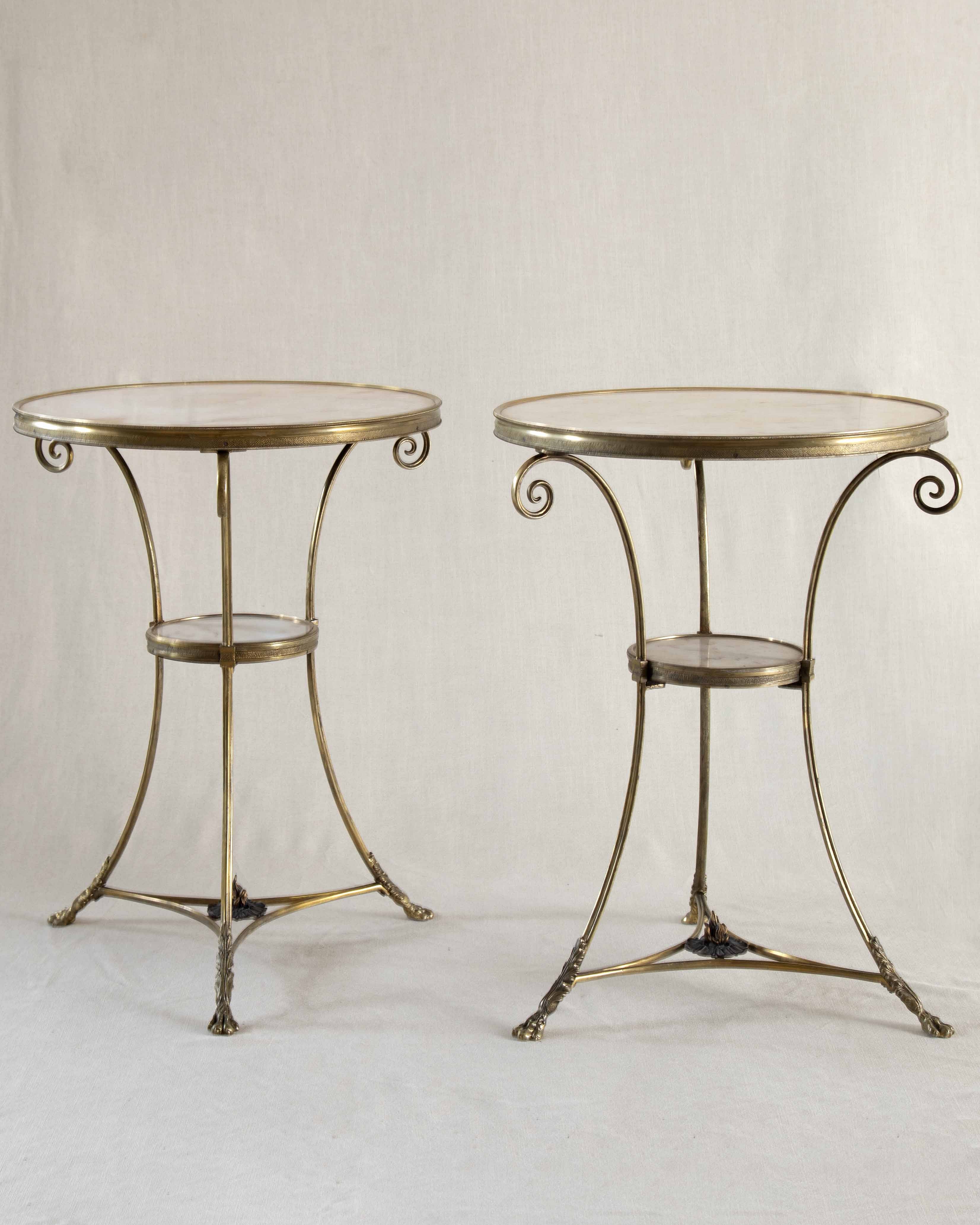 20th Century Marble Top Side Table.
